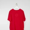 Women’s Vintage Red Silk Tshirt Blouse L