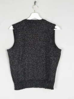 Women’s Vintage 1970s Black Lurex Tank Top S/M