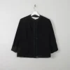 Women’s Vintage 1950s Black Wool Jacket S