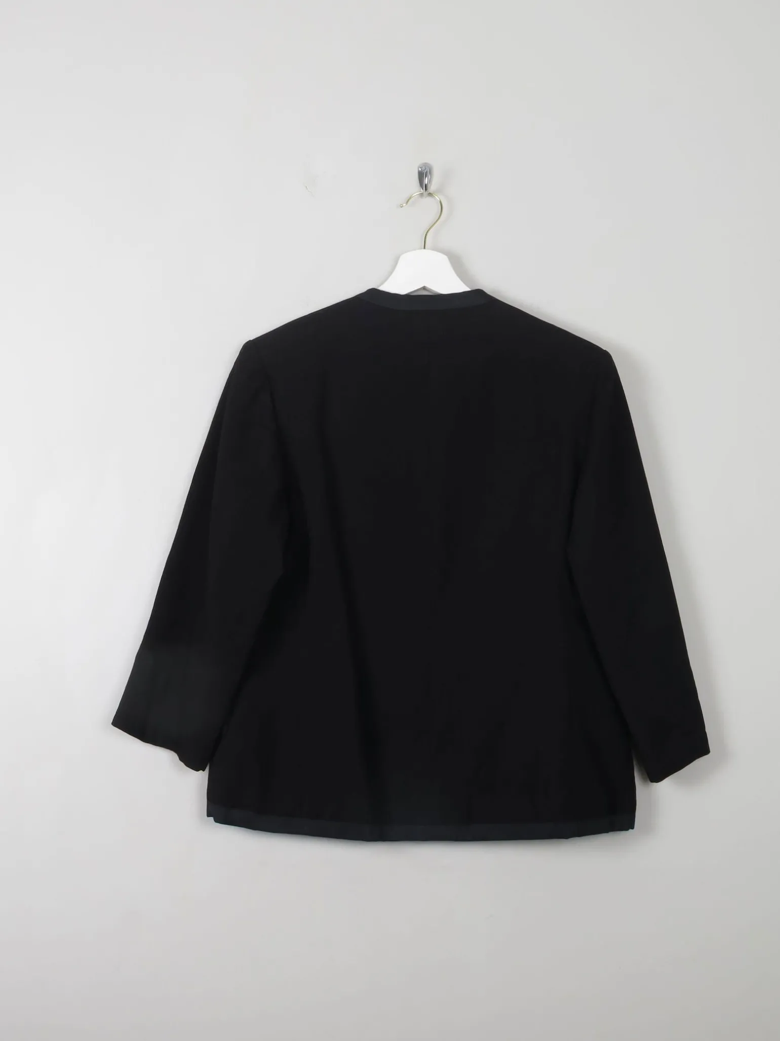 Women’s Vintage 1950s Black Wool Jacket S