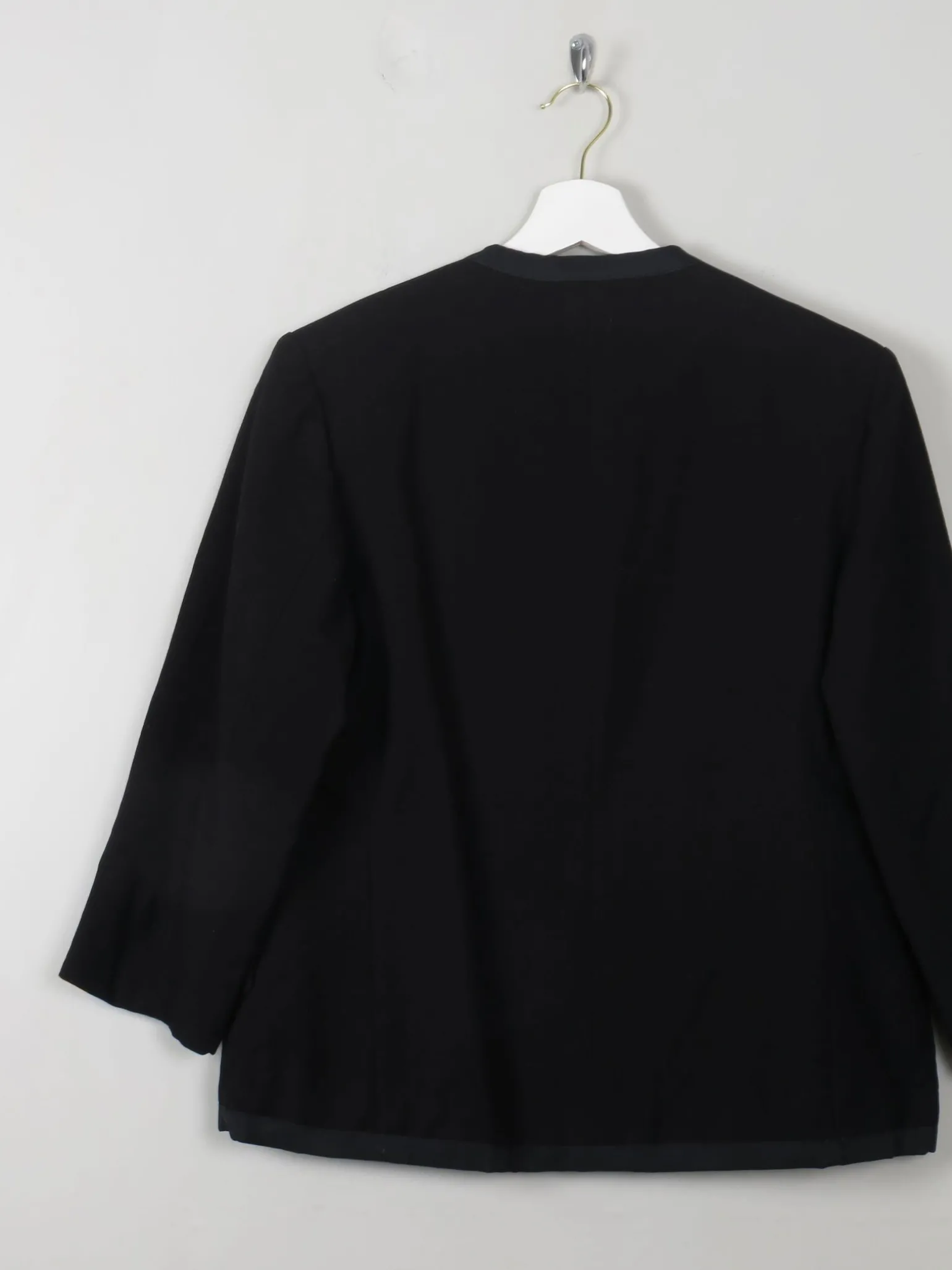 Women’s Vintage 1950s Black Wool Jacket S