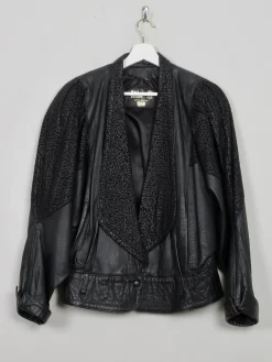 Women's Vintage 1980s Leather Jacket S