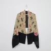 Women's Vintage Silk Asian Scarf /Shawl