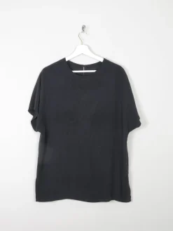 Women's Vintage Silk Short Sleeved Blouse With Embroidery M/L