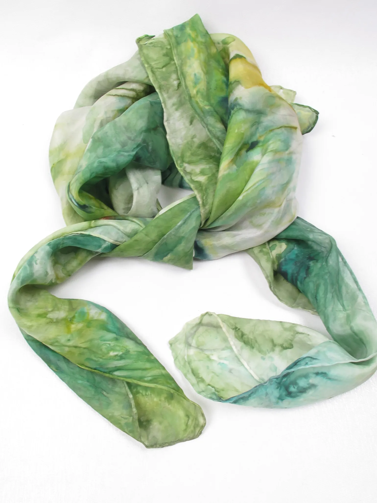 Women's Vintage Silk Tie Dye Scarf Large