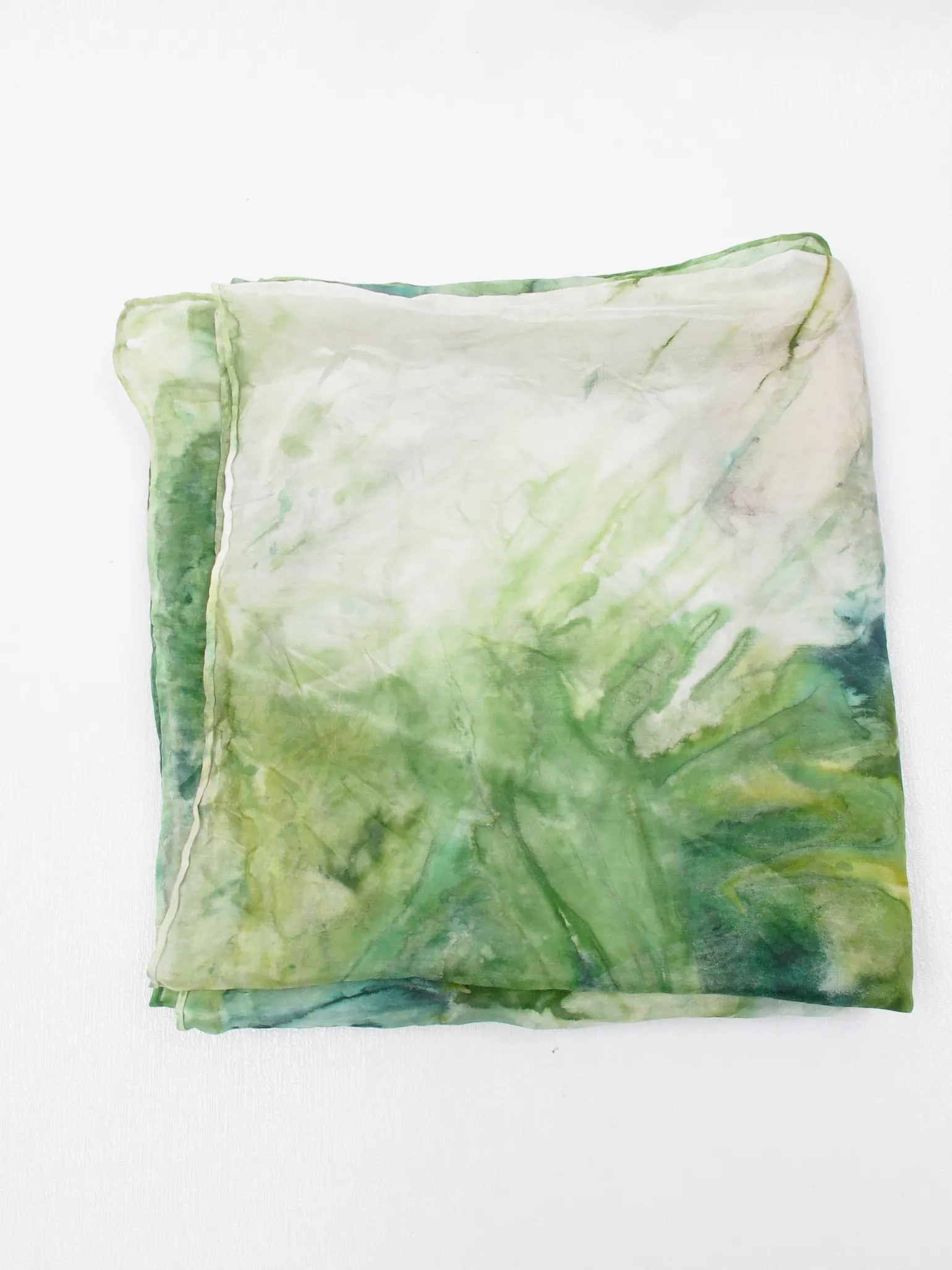 Women's Vintage Silk Tie Dye Scarf Large