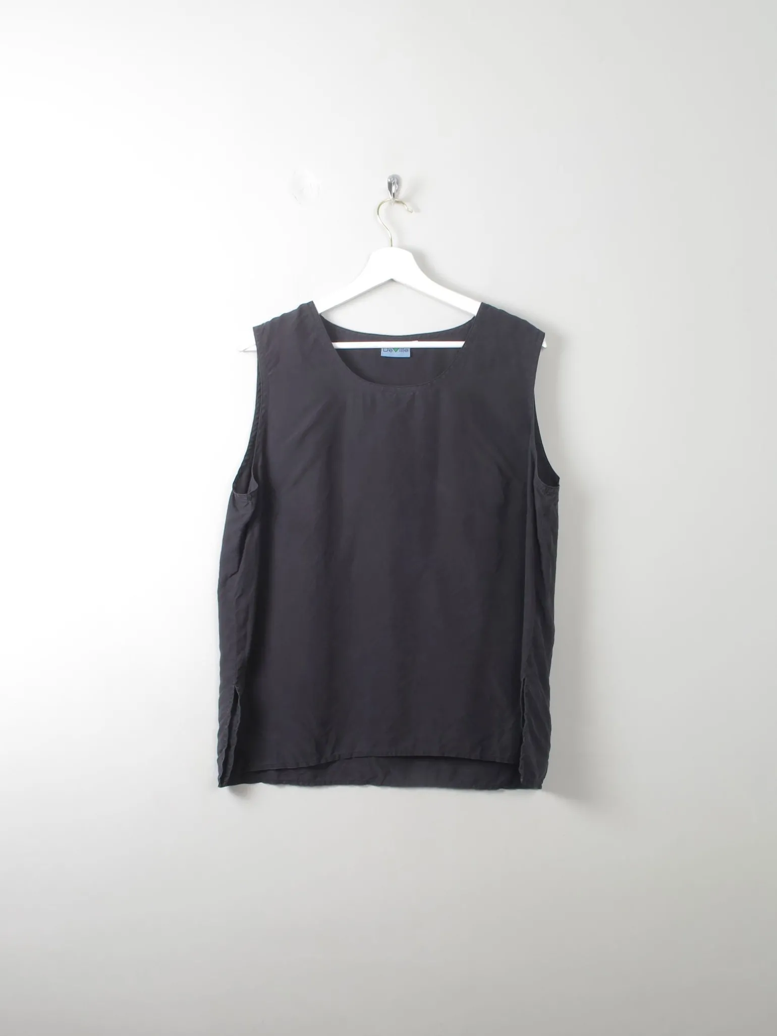 Women's Vintage Silk Vest Top L