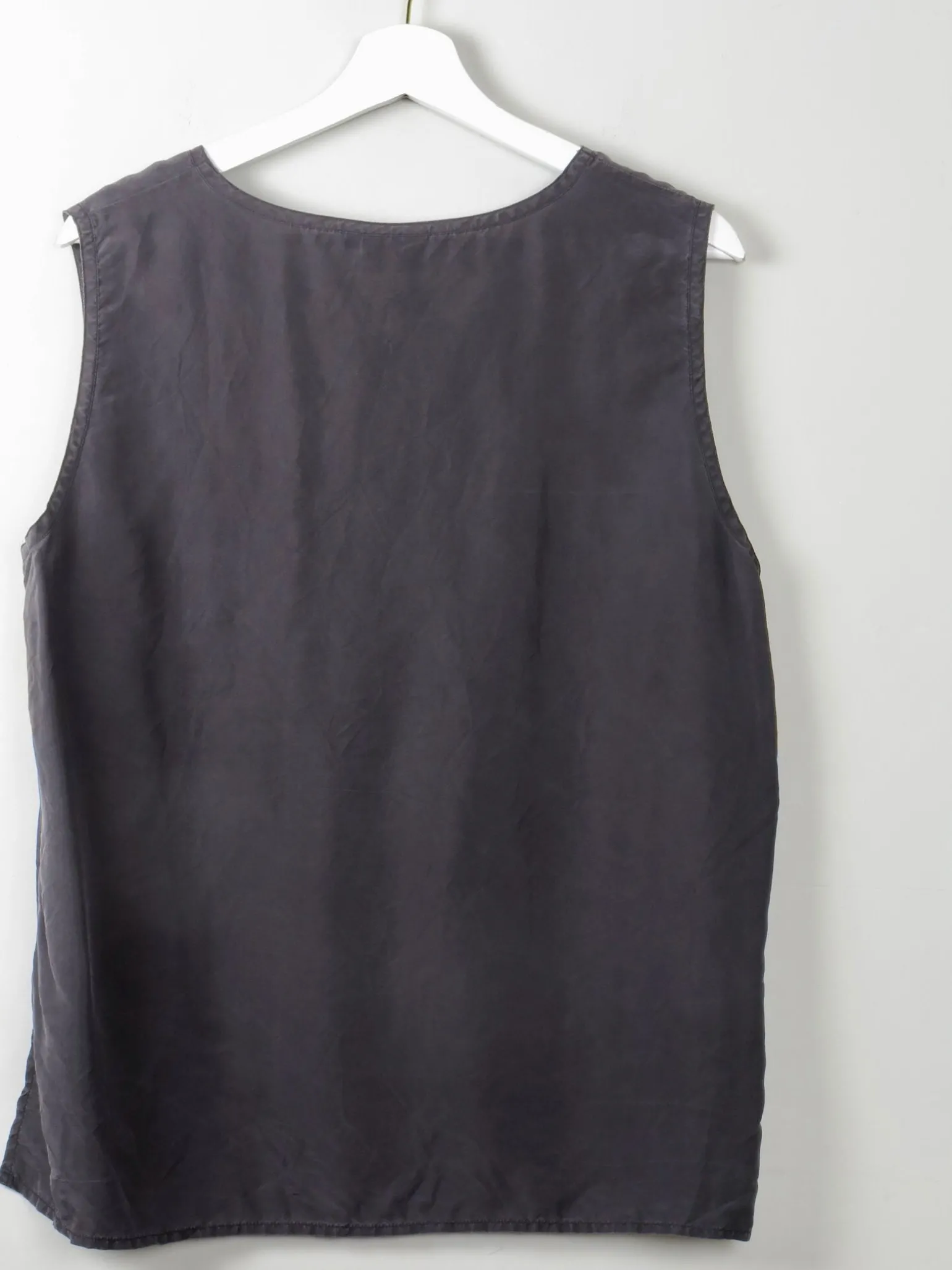 Women's Vintage Silk Vest Top L