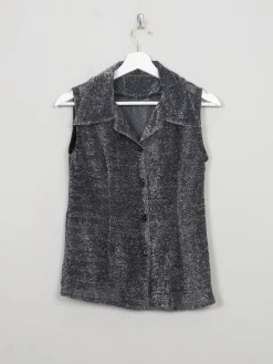 Women's Vintage Silver 70s Top S