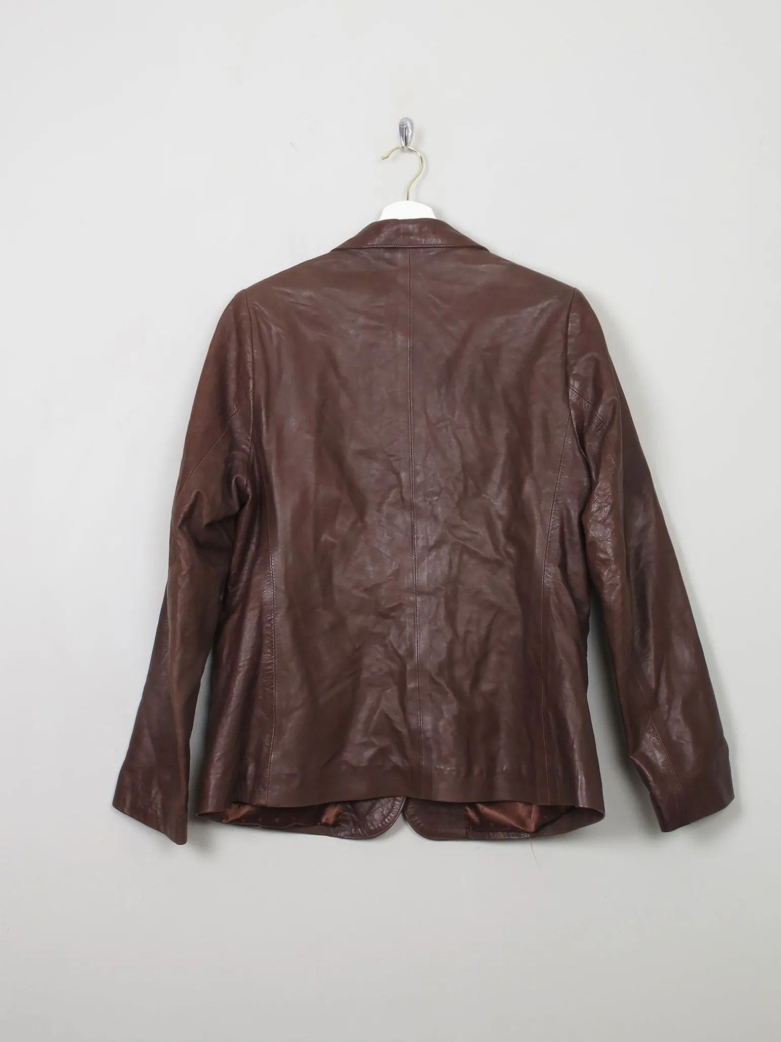 Women's Vintage Soft Brown Leather Jacket M