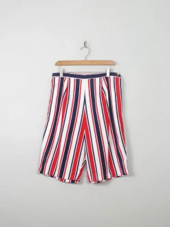 Women's Vintage Striped Shorts M