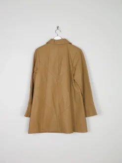 Women’s Vintage Tan Leather 3/4 Coat M