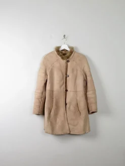 Women's Vintage Taupe Sheepskin Jacket S