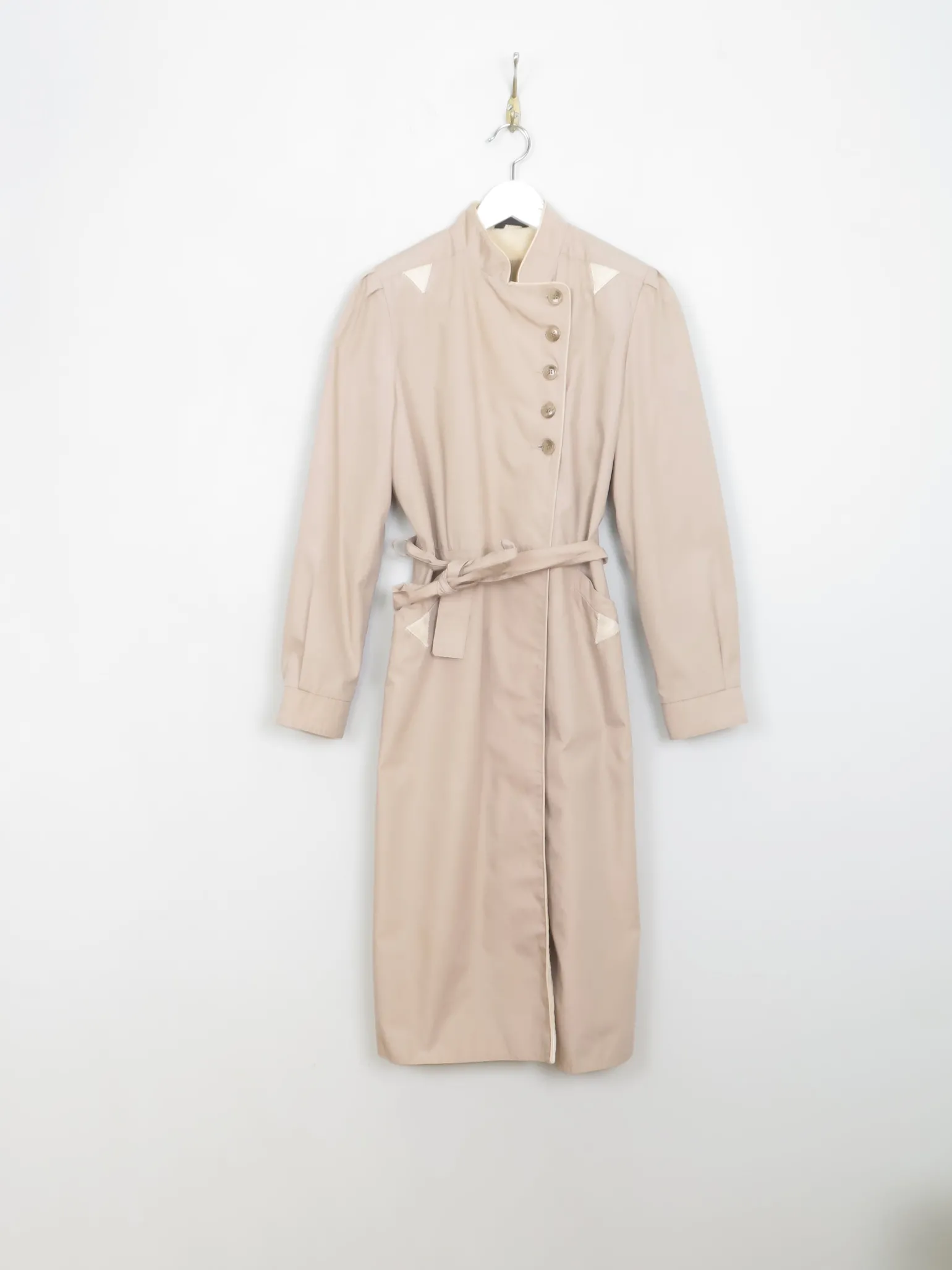 Women's Vintage Taupe Trench Coat S/M