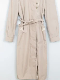 Women's Vintage Taupe Trench Coat S/M