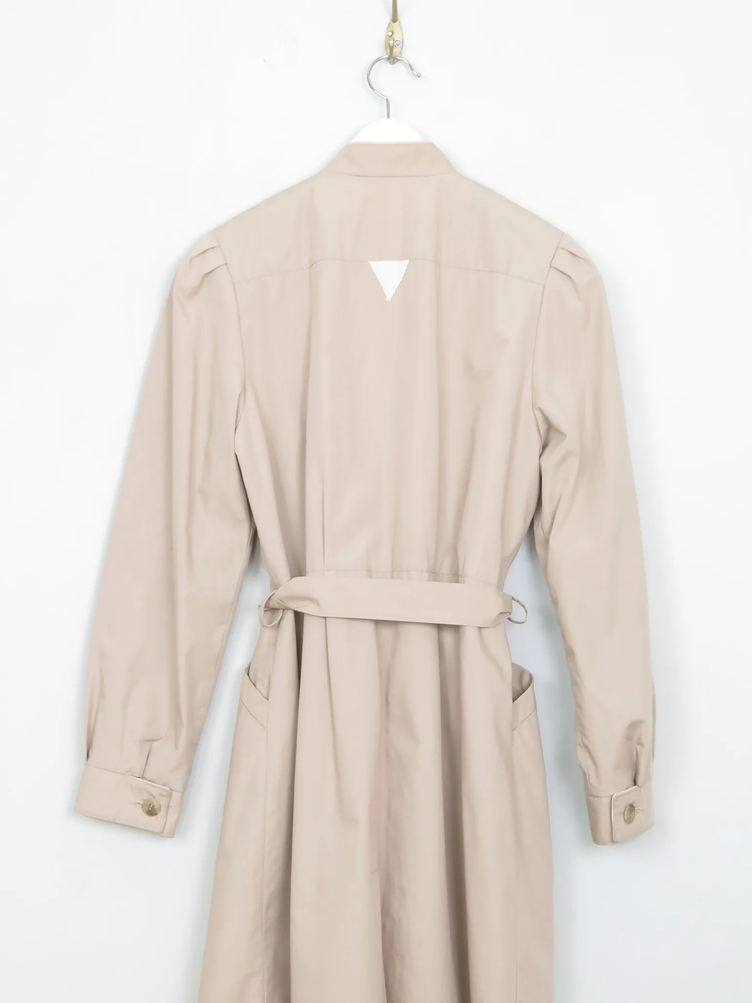 Women's Vintage Taupe Trench Coat S/M