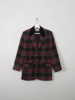 Women's Vintage Tweed Tartan Jacket S
