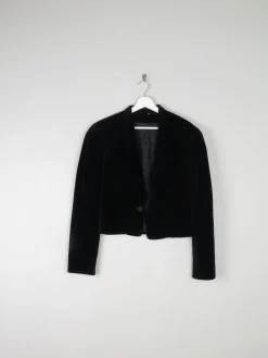 Women's Vintage Velvet Cropped Jacket S/M