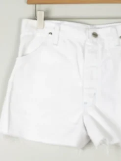 Women’s Vintage White Denim Shorts 28