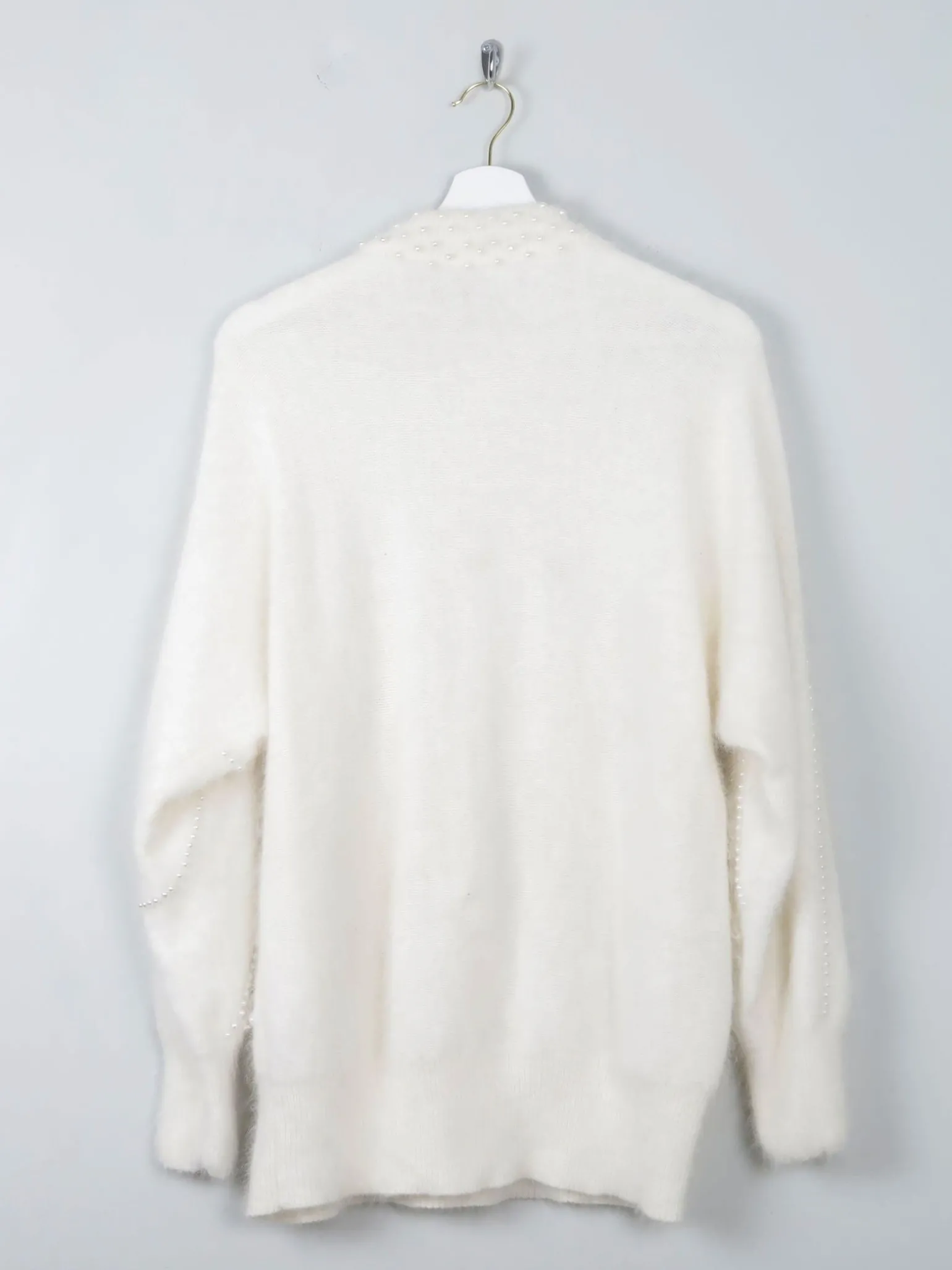 Women's Vintage Wool Embellished Jumper M/L