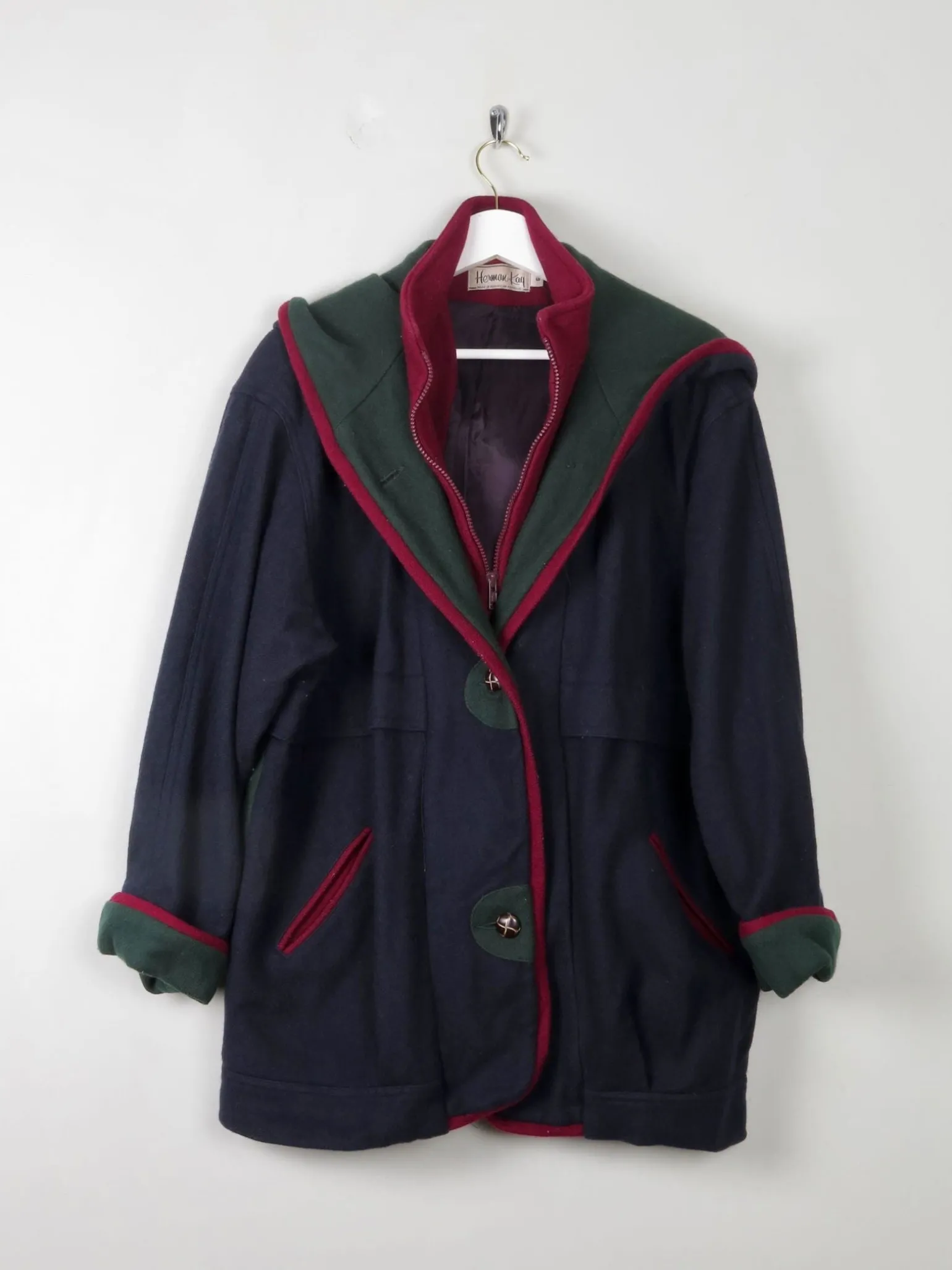 Women's Vintage Wool Jacket By Herman Kay S/M