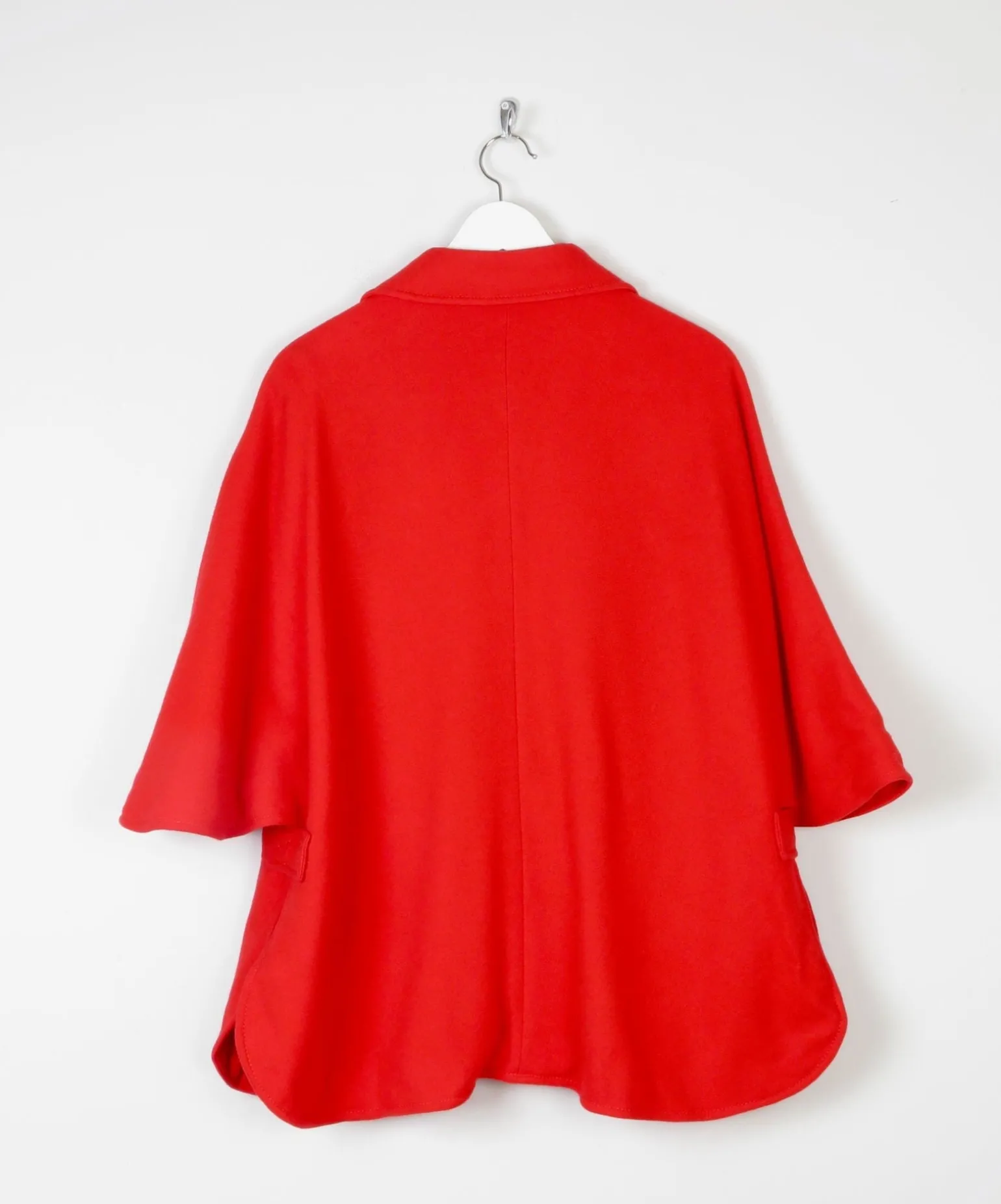 Women's Vintage Wool Short Red Cape 'Windsmoor'