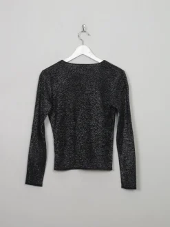 Women's Vintage Wool Silver Cardigan S