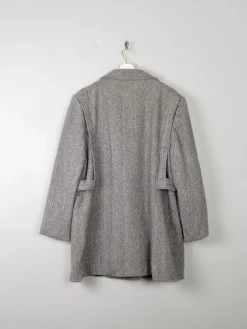 Women's Vintage Wool Tweed Short Coat L/XL
