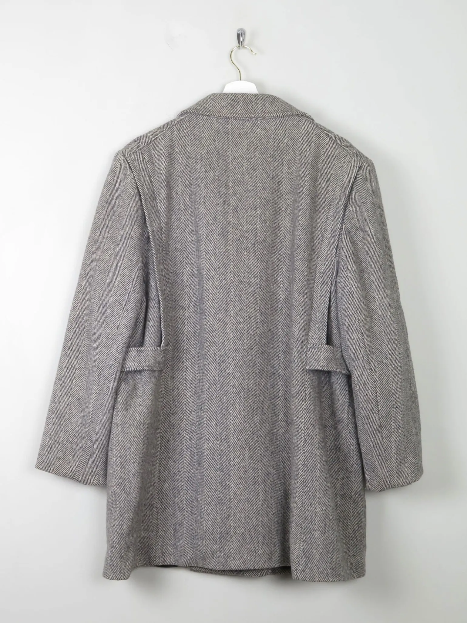 Women's Vintage Wool Tweed Short Coat L/XL