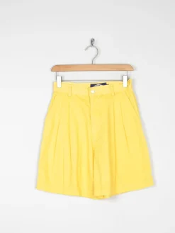 Women’s Vintage Yellow Bermuda Shorts 8 27"