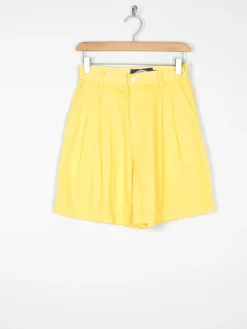 Women’s Vintage Yellow Bermuda Shorts 8 27