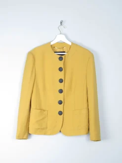 Women’s Vintage Yellow/Mustard Louis Feraud Jacket M