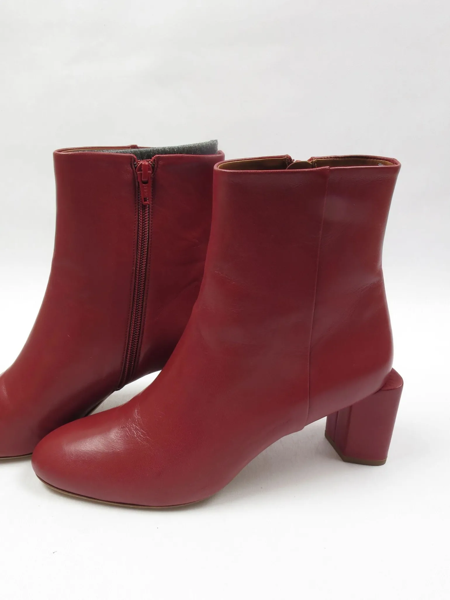 Women's Wine Cos Ankle Boots New 7/40