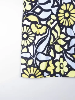 Yellow & Navy Vintage Style Hobbs Shift Dress 12