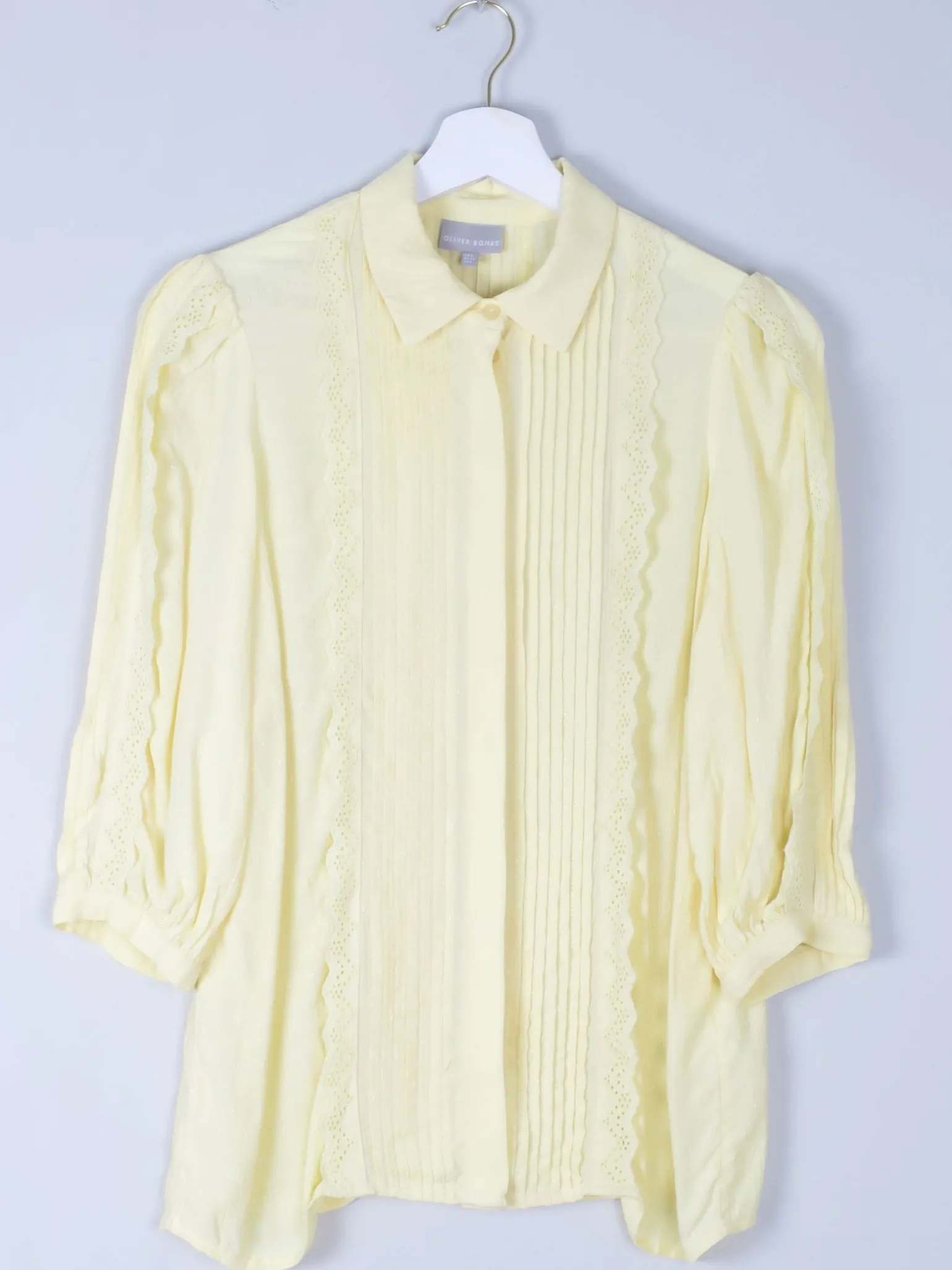 Yellow Oliver Bonas Frilly Blouse 8