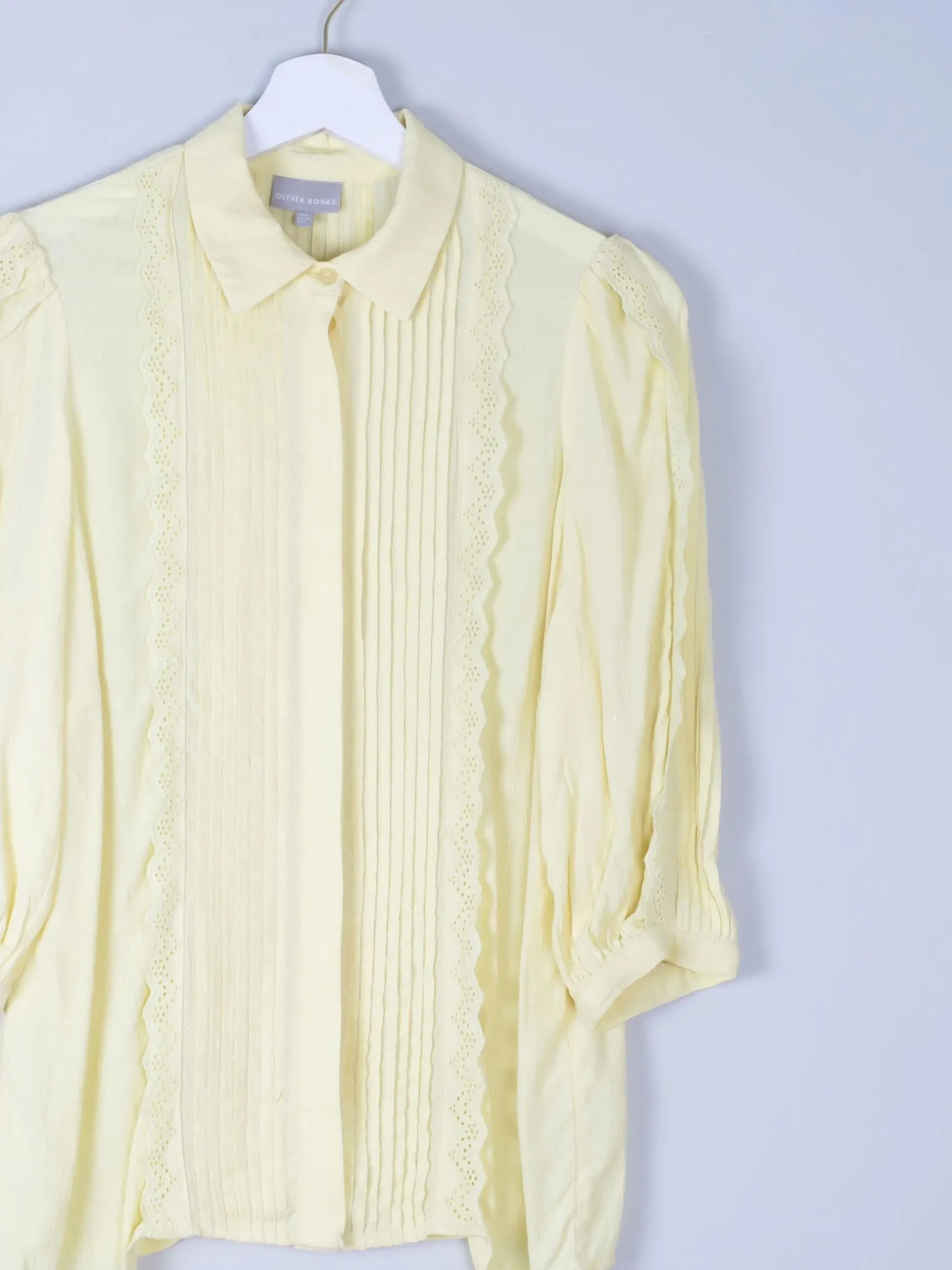 Yellow Oliver Bonas Frilly Blouse 8
